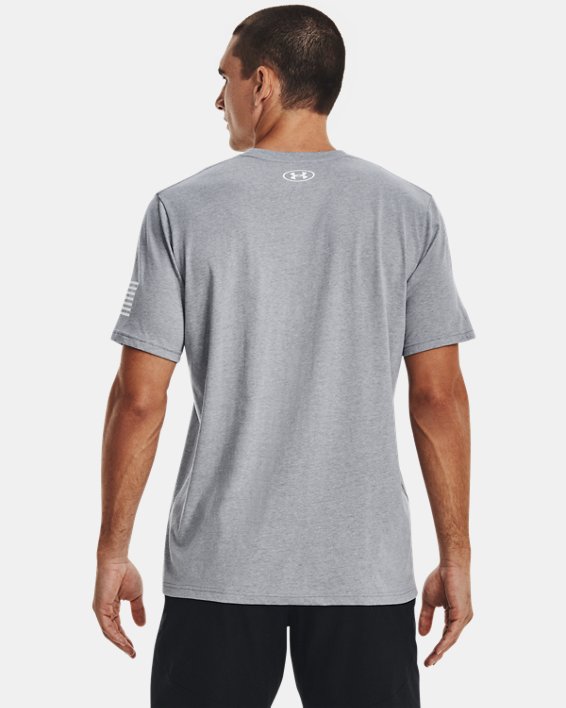 Men's UA Freedom Logo T-Shirt, Gray, pdpMainDesktop image number 1